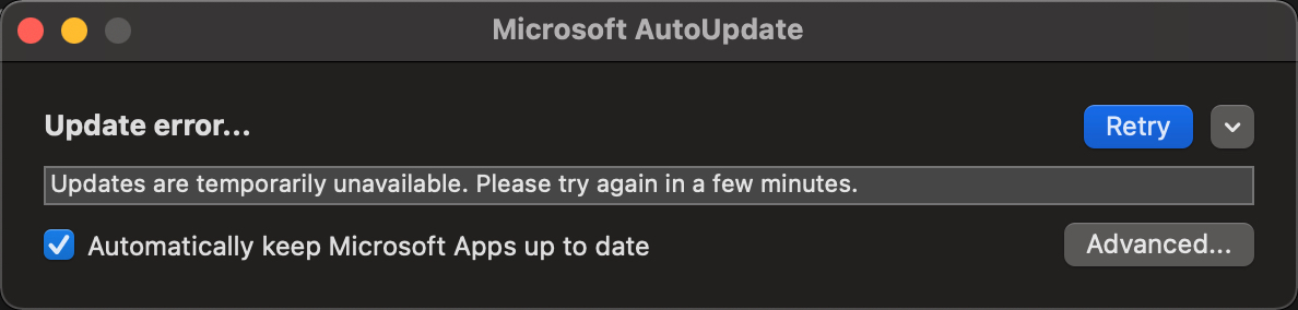 Featured image of post Microsoft AutoUpdate in Mac OS v4.35 Update Error