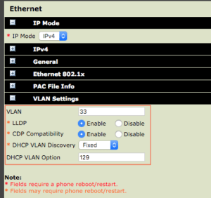 Polycom VLAN Setup
