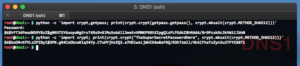 Use Python to create encrypted password