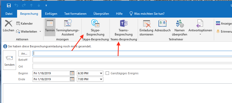 Planning in Outlook on Windows
