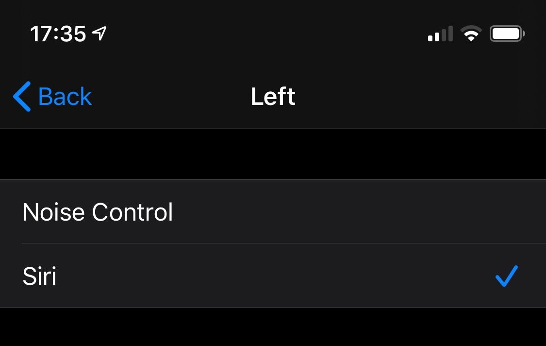 Configure AirPods Pro Siri usage