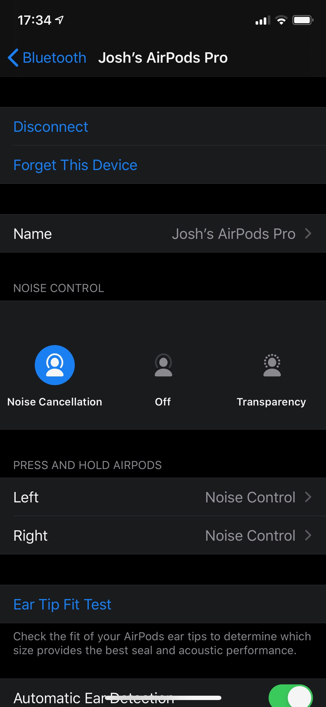 Configure AirPods Pro