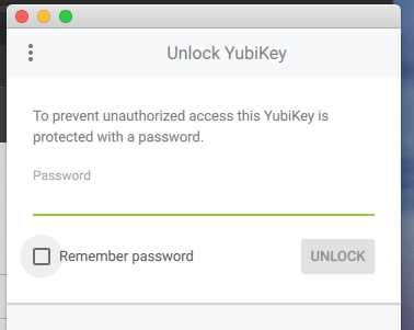 Secured Key on a new mac