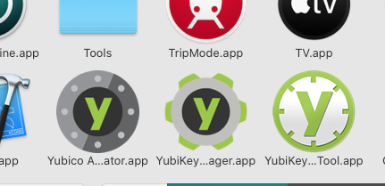 Yubico software on my Macbook
