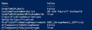 Script Output