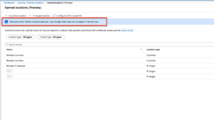 AzureAD Named locations - Preview AzureAD Named locations - Preview