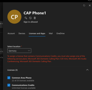 No way to assign communication credits