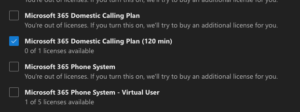 Calling Plan