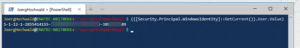 Get your SID with PowerShell